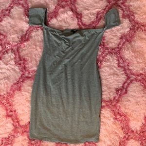 Off shoulder tshirt mini dress